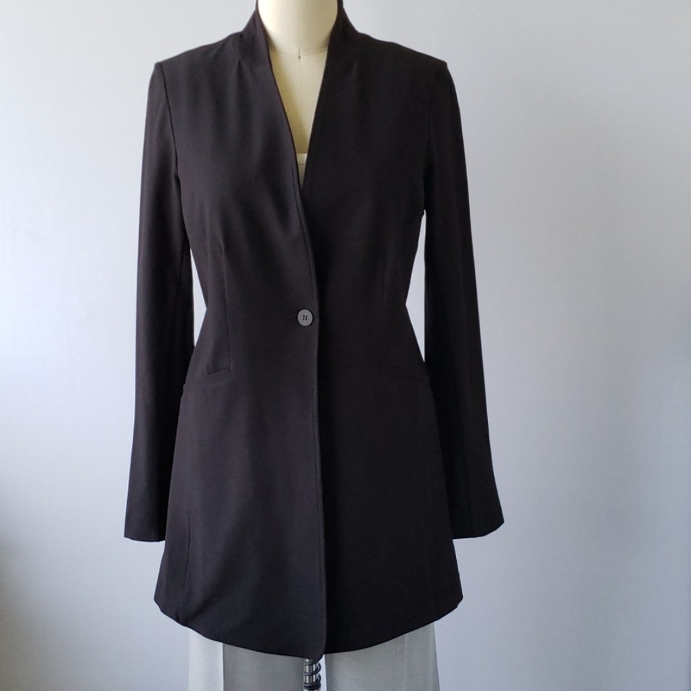EILEEN FISHER • Stretch Long Jacket or Blazer